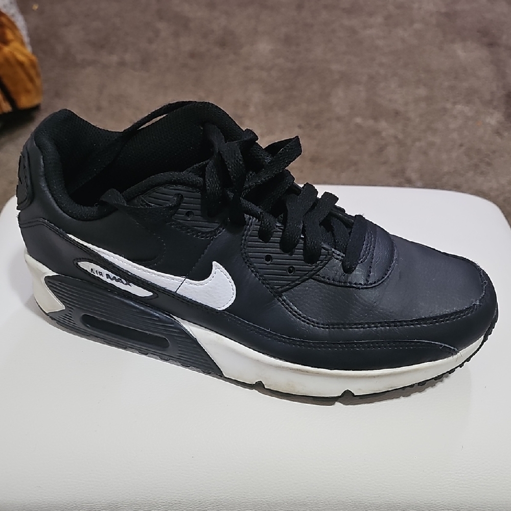 Black and White Air Max Sneakers